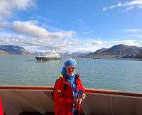 Spitzbergen,  Ankunft mit MS Trollfjord 