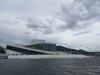 Die Oper von Oslo etwas diesig