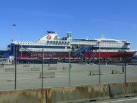 Der wartet schon auf uns.....  Viking line in Kristiansand