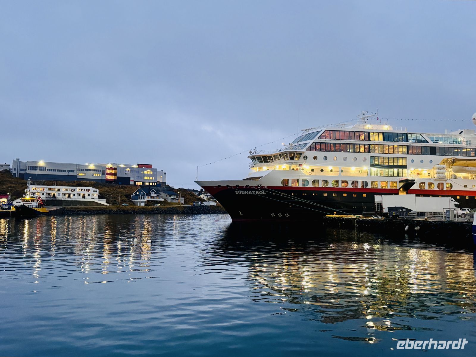 Tag 6 - Die MS Midnatsol im Hafen von Honningsvåg 