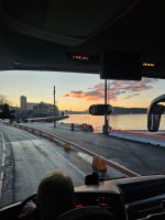 Sonnenaufgang und Beginn der Stadtrundfahrt