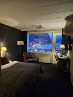 Aussicht aus dem Zimmer auf den Fjord