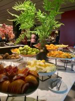 Teil des Frühstücksbuffets