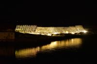 Svolvær - Hauptort der Lofoten - Trockengestelle des Stockfisch