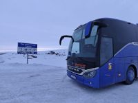 Unser Bus am Polarkreis