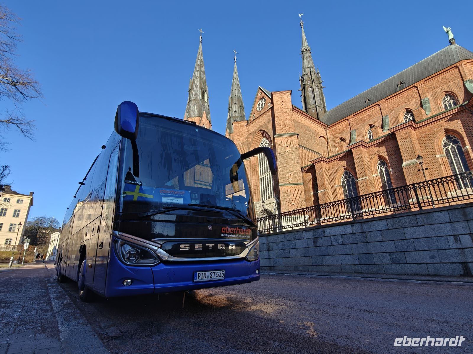 Unser Bus in Uppsala