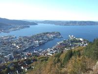 Blick vom Floyen auf Bergen und Umgebung