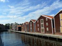 030 Schweden, hist. Speicher in Hudiksvall