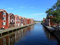032 Schweden, alter Hafen von Hudiksvall
