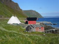 069 Norwegen - Samensiedlung am Porsangerfjord