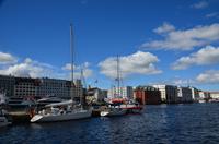 314 Bergen, Blick vom Fischmarkt zum Hotel Admiral