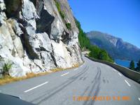 Strasse entlang vom Hardangerfjord