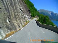 Strasse entlang vom Hardangerfjord