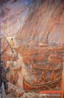 GemÃ€lde der Schlacht im Trollfjord