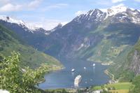 Blick auf den Geirangerfjord