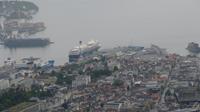 Bergen - Ausflug zum Ulriken - Blick auf Mein Schiff 2