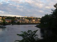 Blick über den Nidelv Trondheim