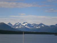 Blick vom Hotel auf die Romsdalalpen