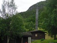 33m hoch Sagasäule in Elveseter