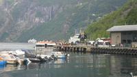 Blick über Geiranger-Hafen
