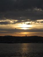 Die Mitternachtssonne zeigt sich