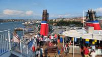 460 Göteborg, Fähre Stena Scandinavika, Spektakuläres Drehmanöver