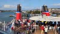 461 Göteborg, Fähre Stena Scandinavika, Spektakuläres Drehmanöver