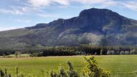493 Hemsedal, Hydnefossen140 m und Berg Veslehorn 1300 m