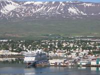Ankunft Island, Akureyri