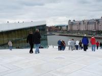 ... auf dem Dach der Oper in Oslo ...