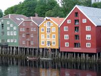 Alte Speicherhäuser in Trondheim