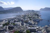 Ålesund (Ausblick vom Hausberg Aksla)