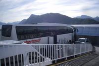 ... unser Bus auf der Fähre Magerholm-Ørsneset (Storfjord) ...