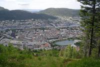 Ausblick vom Floyen auf Bergen