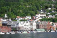 Blick auf das Hanseviertel Bryggen