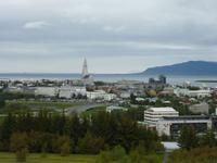 Blick vom Perlan auf Reykiavik