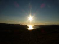 Sonne auf Insel Mageröya