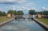 Schleusen des Götakanals bei Berg