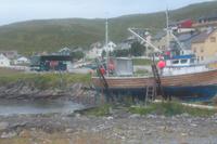 Skarsvag am späten Abend