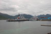 Küstenwache im Hafen von Sortland