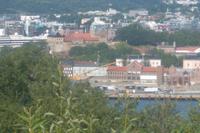 Blick zur Festung Akershus hinter dem Hafen