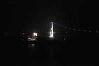 Querung der Großen Belt Brücke mit der Stena Germanica