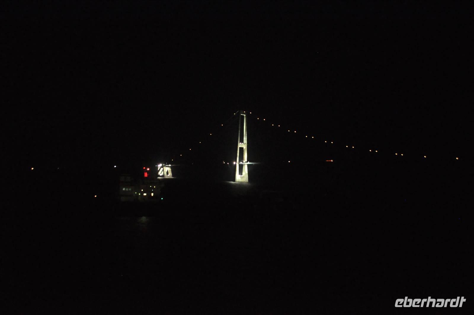 Querung der Großen Belt Brücke mit der Stena Germanica