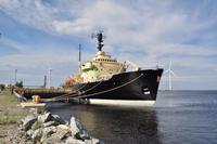 Eisbrecher Sampo in Kemi am Bottnischen Meeresbusen 