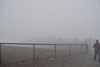 Das Nordkapp - absolut windstill - eine Seltenheit - dafür dicker Nebel