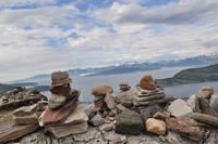 Kvænningsfjellet - Aussichtspunkt zum Gletscher Øksfjelljøkelen (im Hintergrund)
