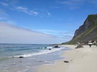 Weiße Traumstrände von Vikten, Insel Flakstadøya, Lofoten