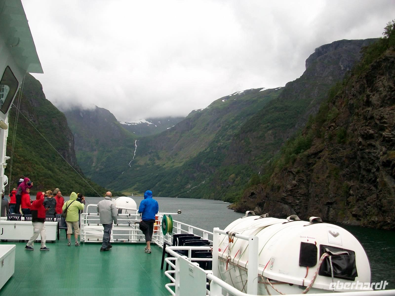 Fahrt auf den Sognefjord