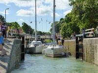 Die Schleusen des Göta-Kanals bei Berg