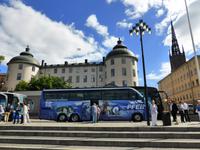 Fotostopp auf der Stockholmer Ritterinsel